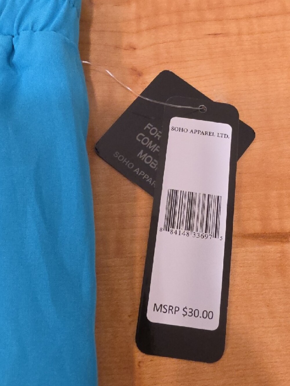 Soho Apparel Turquoise Drawstring Skort - Picture 6 of 8